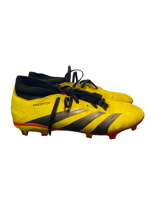 Vist Large View of Product Image Which is Used Adidas Soccer Cleats Yellow Senior 11