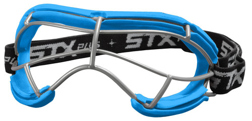 Vist Large View of Product Image Which is New STX 4SIGHT+ GOGGLE ELECTRIC Lacrosse Facial Protect None Youth
