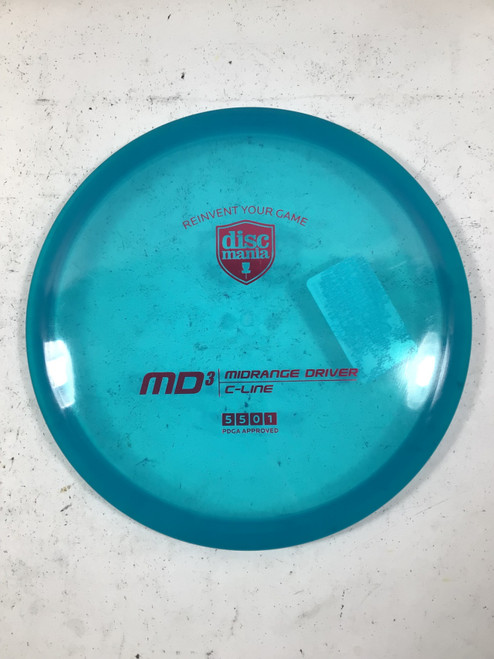 Vist Large View of Product Image Which is Used Discmania C LINE MD3 Disc Golf Mid Range Royal Blue 177g