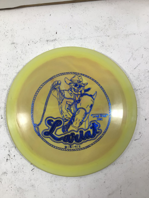Vist Large View of Product Image Which is Used Lone Star Disc BRAVO LARIAT Disc Golf Driver Yellow 175g