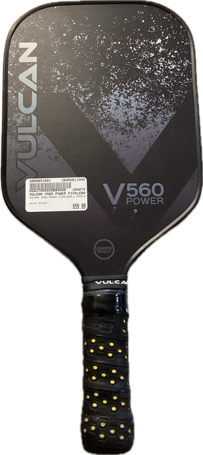 Vist Large View of Product Image Which is Used VULCAN V560 POWER PICKLEBALL PADDLE Pickleball Racquet Black