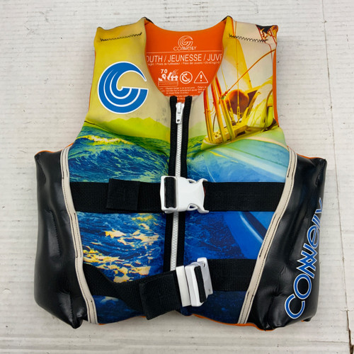 Vist Large View of Product Image Which is Used Connely Youth PFD Orange Youth 50-90