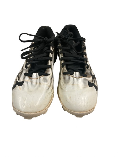 Vist Large View of Product Image Which is Used Under Armour AUTHENTIC MLB BB/SB Cleats White Junior 04