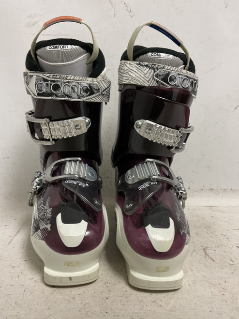 Vist Large View of Product Image Which is Used Atomic LIVEFIT PLUS Womens DH Ski Boot Maroon 265 MP - M08.5 - W09.5