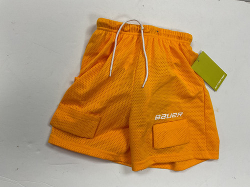 Vist Large View of Product Image Which is Used Bauer CORE MESH JOCK SHORTS Junior Hockey Bottom Gold SM