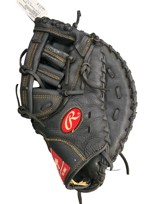 Vist Large View of Product Image Which is Used Rawlings RENEGADE BB/SB First Base RH Throw Black 12 1/2"