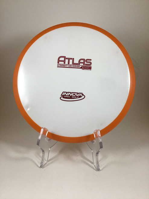 Vist Large View of Product Image Which is Used Innova STAR ATLAS Disc Golf Mid Range White 180g