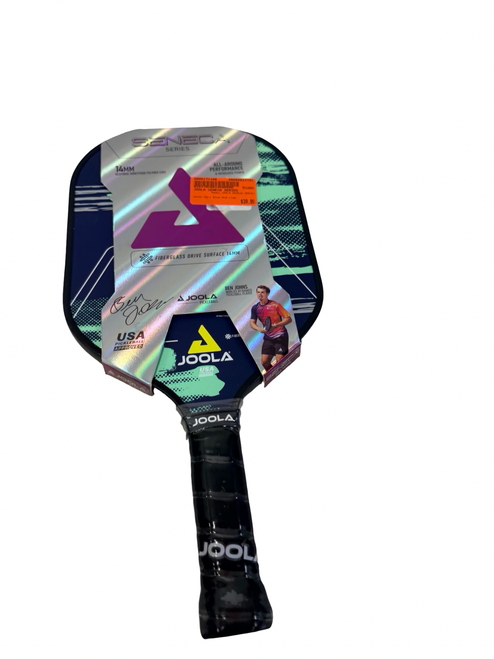 Vist Large View of Product Image Which is New JOOLA SENECA SERIES 14mm Pickleball Paddle Navy Blue And Lime