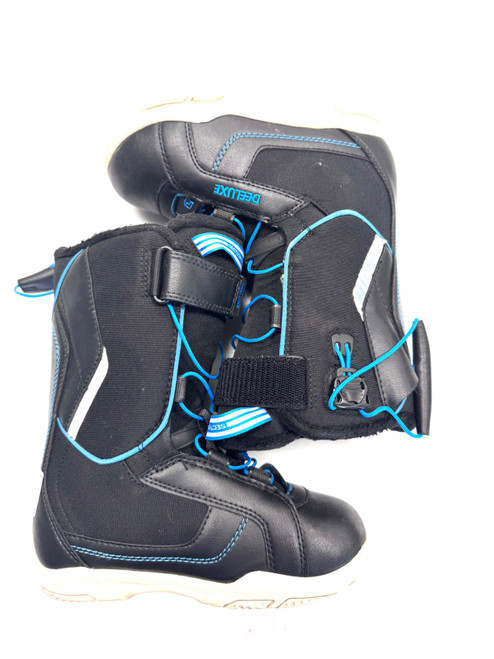 Vist Large View of Product Image Which is Used DEELUXE Boys Snowboard Boots Black Junior 04.5
