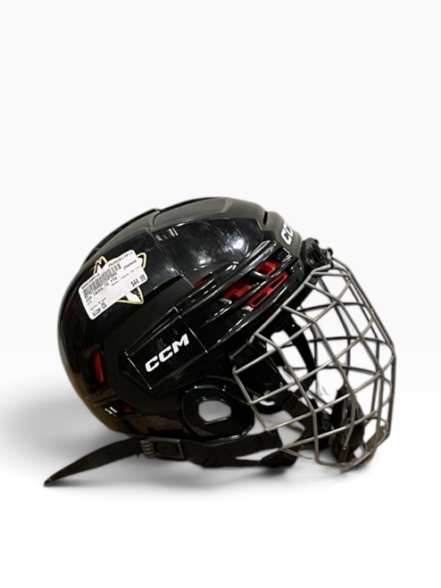Vist Large View of Product Image Which is Used CCM TACKS 70 YTH Helmet Cage Combo Black One Size