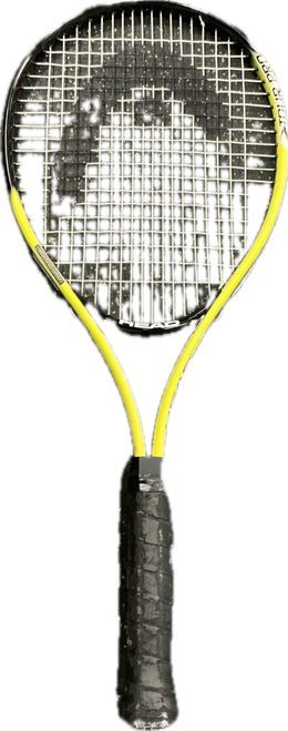 Vist Large View of Product Image Which is Used Head TOUR PRO Adult Tennis Racquet Yellow 4 1/2"