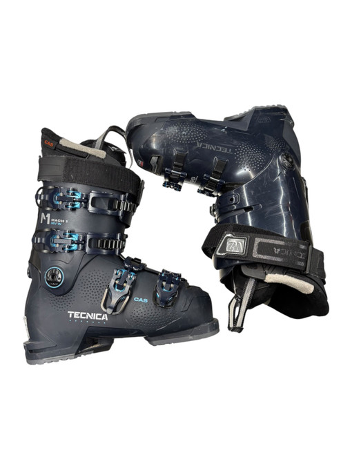 Vist Large View of Product Image Which is Used Tecnica MACH 1 MV W Womens DH Ski Boot Navy Blue 245 MP - M06.5 - W07.5