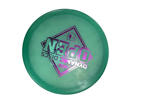 Vist Large View of Product Image Which is Used Dynamic Discs JUSTICE Disc Golf Mid Range Green 164g