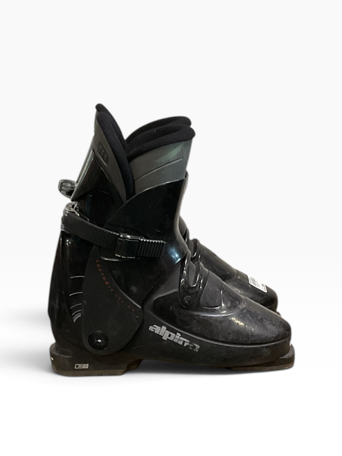 Vist Large View of Product Image Which is Used Alpina A4 Mens DH Ski Boot Black 285 MP - M10.5 - W11.5