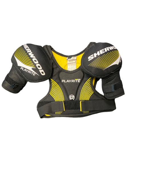 Vist Large View of Product Image Which is Used Sher-wood PLAYRITE Youth Shoulder Pads SM