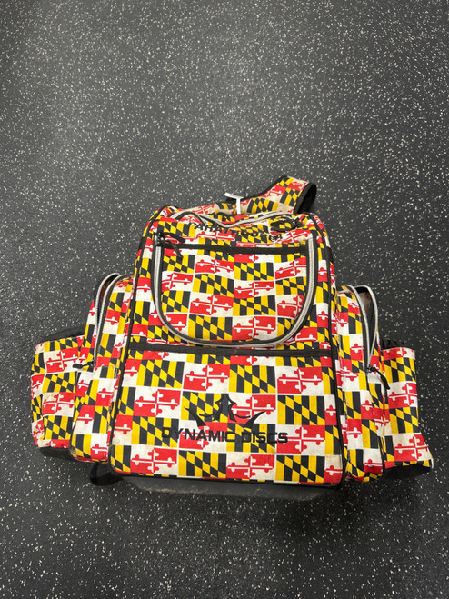 Vist Large View of Product Image Which is Used Dynamic Discs PARATROOPER Disc Golf Backpack Red