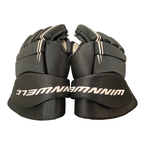 Vist Large View of Product Image Which is Used WinnWell YOUTH HOCKEY GLOVES Youth Gloves Black 10"