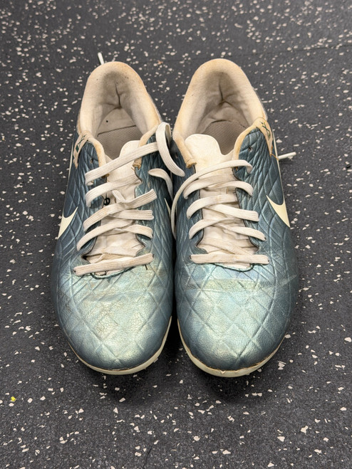 Vist Large View of Product Image Which is Used Nike Soccer Cleats Teal Junior 05.5
