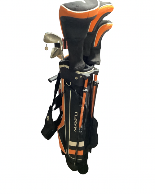 Vist Large View of Product Image Which is Used Maxfli LEFT Jr Package Set LH Orange 9 Piece