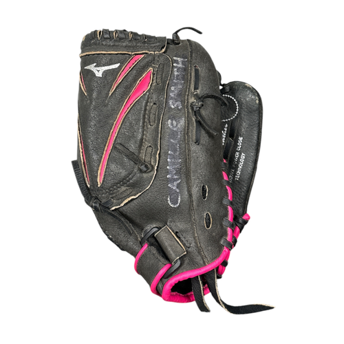 Vist Large View of Product Image Which is Used Easton GPP1155F1 Softball Glove Right Hand Throw Black 11 1/2"