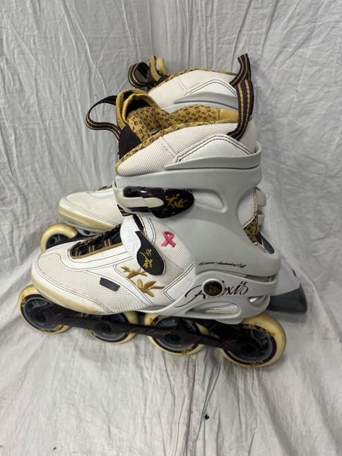 Vist Large View of Product Image Which is Used K2 ALEXIS Senior Rec Fitness Skates White Senior 9
