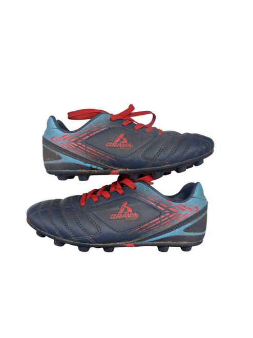 Vist Large View of Product Image Which is Used Brava Soccer Cleats Navy Blue Junior 02