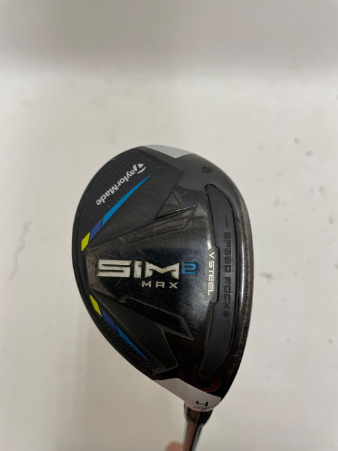 Vist Large View of Product Image Which is Used Taylormade SIM MAX 2 3H Mens Hybrid Club RH 4 Hybrid