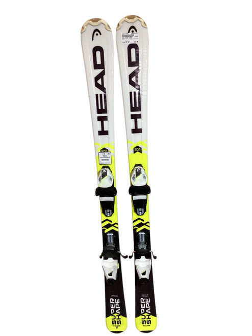 Vist Large View of Product Image Which is Used Head SUPER SHAPE Boys DH Ski/Binding White 127 cm