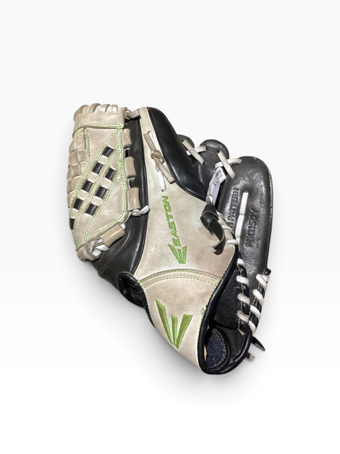 Vist Large View of Product Image Which is Used Easton MK1150Y BB/SB Glove RH Throw White 11 1/2"