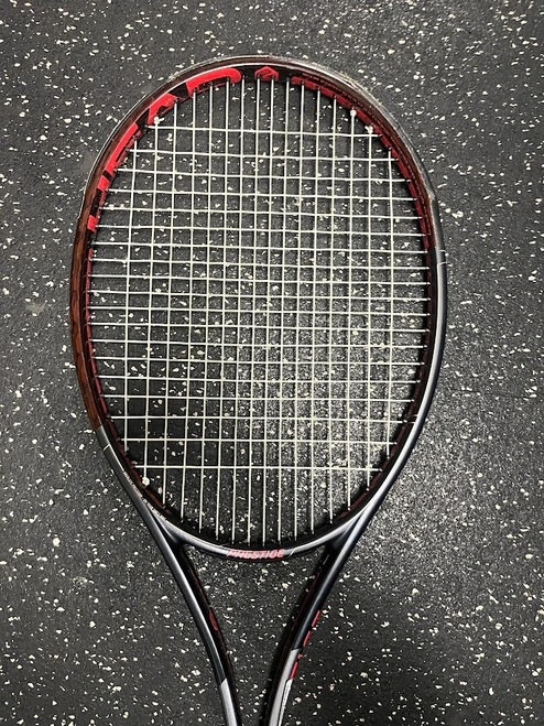 Vist Large View of Product Image Which is Used Head PRESTIGE MID Adult Tennis Racquet Red 4 1/4"