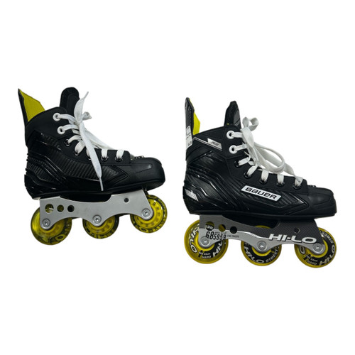 Vist Large View of Product Image Which is Used Bauer Roller Hockey Skates Black Youth 13.0