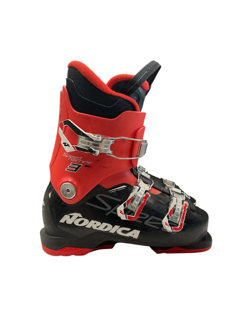 Vist Large View of Product Image Which is Used Nordica SPEED MACHINE 3 SZ 23.0 Boys DH Ski Boot Black And Red 230 MP - J05 - W06