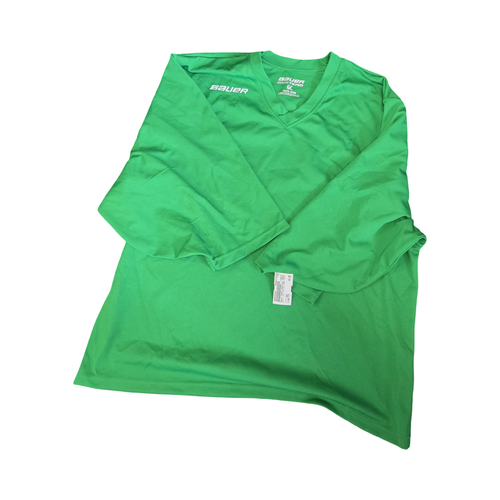 Vist Large View of Product Image Which is Used Bauer YOUTH PRACTICE JERSEY GOALIE Hockey Practice Jersey Green Youth