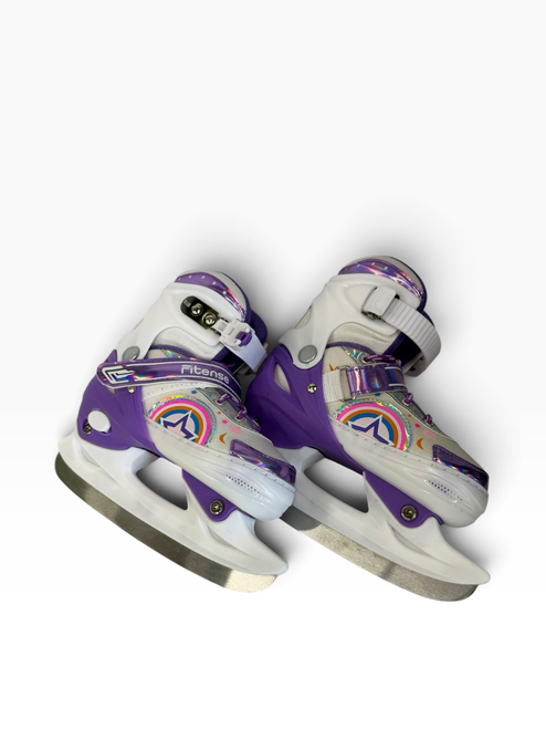 Vist Large View of Product Image Which is Used FITENSE Girls Figure Skate White Youth 06.0