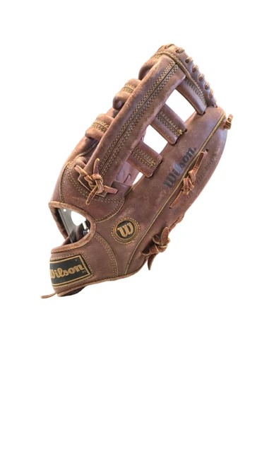 Vist Large View of Product Image Which is Used Wilson A2321 BB/SB Glove RH Throw Brown 11"