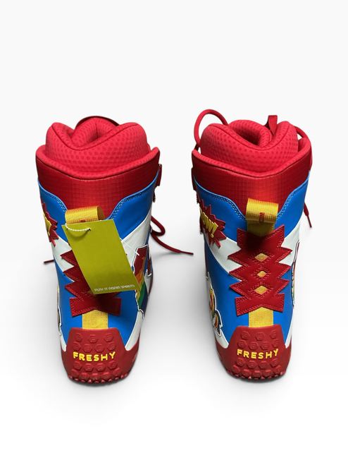Vist Large View of Product Image Which is Used FRESHYWORLD BOOTS Mens Snowboard Boots Red Senior 13