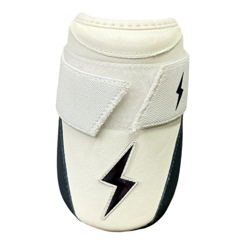 Vist Large View of Product Image Which is Used BRUCE BOLT BB/SB Elbow Protector White And Navy Blue