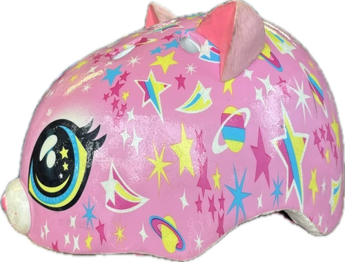 Vist Large View of Product Image Which is Used RASKULLZ Bike Helmet Pink XS