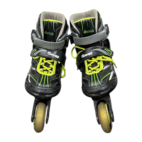 Vist Large View of Product Image Which is Used Chicago Junior Roller Quad Skates Black Adjustable 1-4