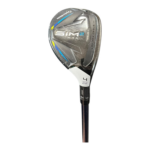 Vist Large View of Product Image Which is Used Taylormade SIM 2 MAX Mens Hybrid Club RH 2 Hybrid