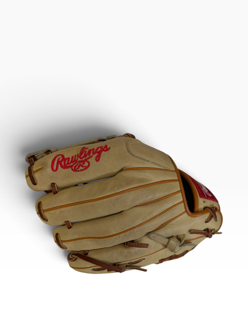 Vist Large View of Product Image Which is Used Rawlings GGE115ICPT BB/SB Glove RH Throw Tan 11 1/2"
