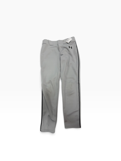 Vist Large View of Product Image Which is Used Under Armour GREY BB/SB Pant Boys Grey SM