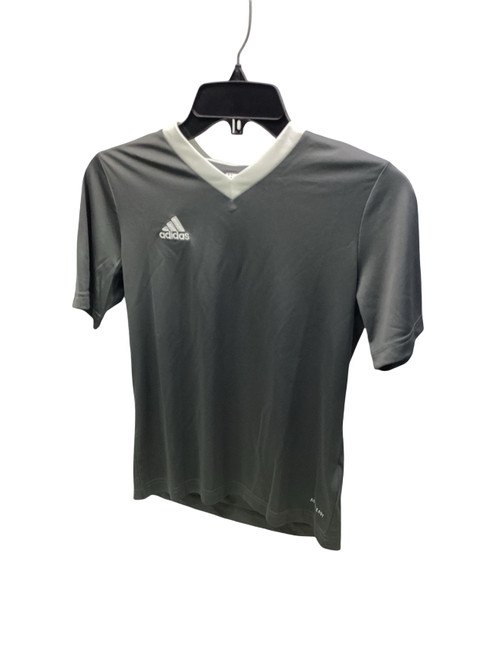 Vist Large View of Product Image Which is Used Adidas SOCCER SHIRT Soccer Top Yth Grey MD