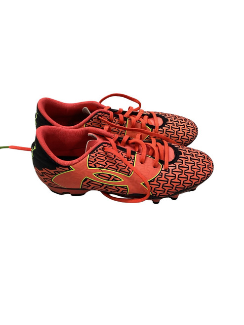 Vist Large View of Product Image Which is Used Under Armour Soccer Cleats Coral Junior 04