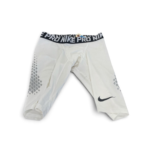 Vist Large View of Product Image Which is Used Nike Pro Compression Shorts White Size M
