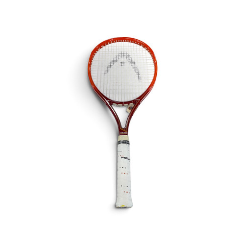 Vist Large View of Product Image Which is Used Head Club Master Tennis Racquet Orange, full view