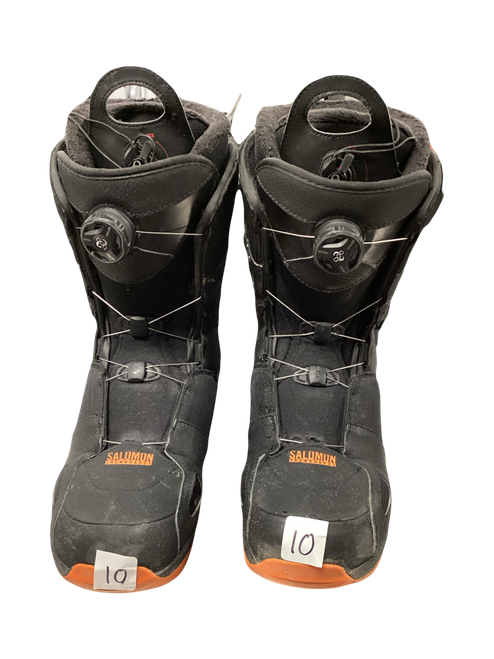 Vist Large View of Product Image Which is Used Salomon BOOTS Mens Snowboard Boots Black Senior 10