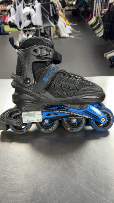 Vist Large View of Product Image Which is Used Schwinn ADJ 8-9.5 Senior Rec Fitness Skates Black Adjustable