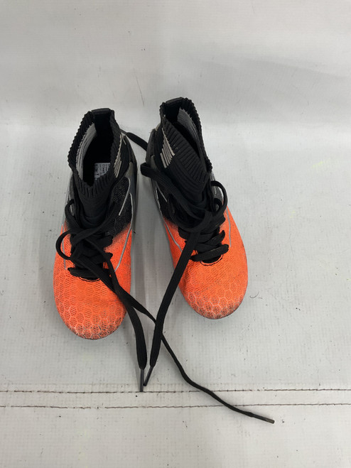 Vist Large View of Product Image Which is Used Dream Pairs Soccer Cleats Black/Orange/Grey Youth 11.0