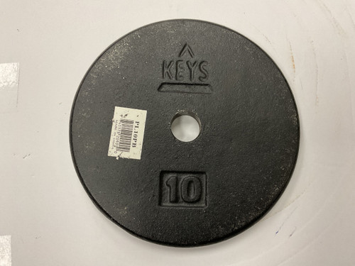 Vist Large View of Product Image Which is Used Keys Standard Plate Black 10 lb